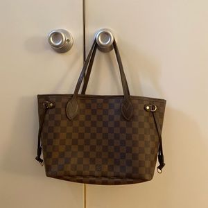 Auth Louis Vuitton Neverfull Pm Damier #36635L89B
